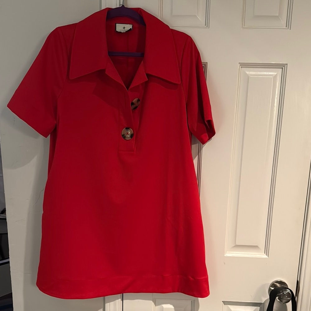 Tuckernuck Red Scout Dress, Size Medium